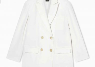 Armani Exchange γυναικείο σακάκι με σταυρωτό κλείσιμο - XW001948AF21555 Λευκό - ARMANI EXCHANGE - 