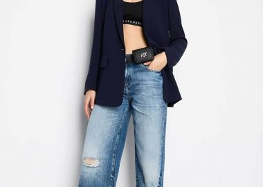 Armani Exchange γυναικείο σακάκι σε κλασσική γραμμή - 3DYG22YN1QZ Σκούρο Μπλε - ARMANI EXCHANGE - 