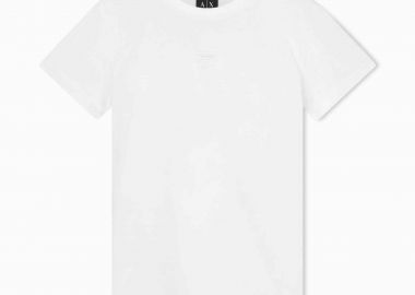 Armani Exchange γυναικείο T-shirt με λογότυπο Regular Fit - XW002316AF10358 Λευκό - ARMANI EXCHANGE - 