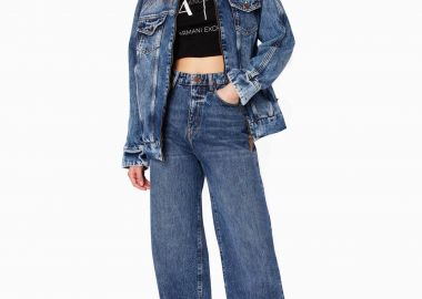 Armani Exchange γυναικείο τζην παντελόνι βαμβακερό πεντάτσεπο Straight Fit - 3DYJ38Y16EZ Denim Blue - ARMANI EXCHANGE - 