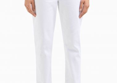 Armani Exchange γυναικείο τζην παντελόνι boyfriend - 3DYJ16Y15MZ Λευκό - ARMANI EXCHANGE - 