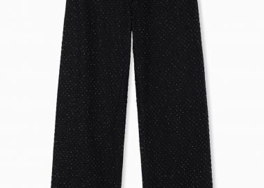 Armani Exchange γυναικείο τζιν παντελόνι με στρας Relaxed Fit - XW000100AF18855 Μαύρο - ARMANI EXCHANGE - 