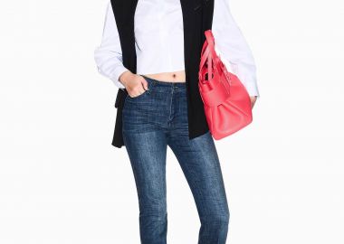 Armani Exchange γυναικείο τζιν παντελόνι πεντάτσεπο Flared Fit - XW001391AF18857 Denim Blue Σκούρο - ARMANI EXCHANGE - 