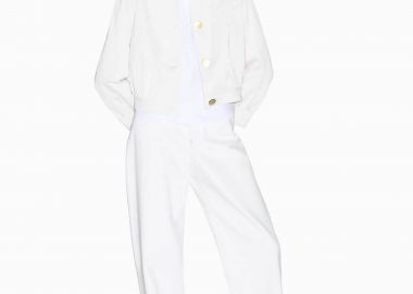 Armani Exchange γυναικείο τζιν παντελόνι πεντάτσεπο Relaxed Fit - XW000100AF21335 Λευκό - ARMANI EXCHANGE - 
