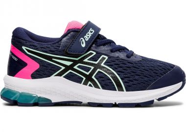 ASICS Αθλητικά Παιδικά Παπούτσια Running GT 1000 9 PS Navy Μπλε 1014A151-400 - Asics - 