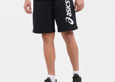 ASICS BIG LOGO SWEAT SHORT ΜΑΥΡΟ - ASICS - 