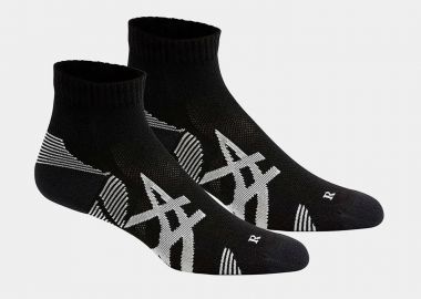 ASICS CUSHION RUN QUARTER SOCKS 2 PAIRS ΜΑΥΡΟ - ASICS - 