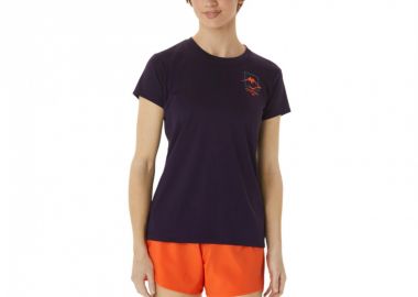 ASICS Fujitrail Logo SS Γυναικεία Αθλητική Μπλούζα Κοντομάνικη Μαύρη 2012C395-500 - Asics - 