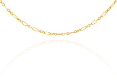 Ασημένιο κολιέ αλυσίδα choker επιχρυσωμένο -  - 