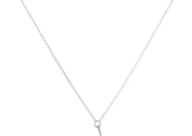 Ασημένιο κολιέ με το γράμμα “Ι” -  - 
