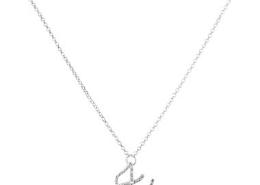 Ασημένιο κολιέ με το γράμμα “Ξ” -  - 