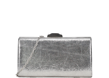 Ασημί clutch τσαντάκι - MIGATO - 