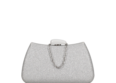 Ασημί clutch τσαντάκι - MIGATO - 