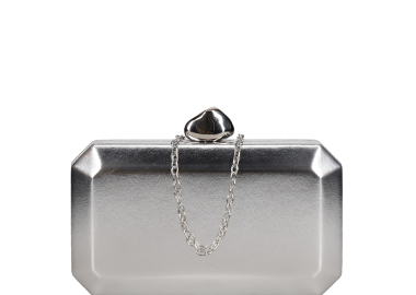 Ασημί clutch τσαντάκι - MIGATO - 