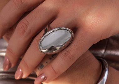 ΑΣΗΜΙ ΔΑΧΤΥΛΙΔΙ - OVAL - fashionroom - 