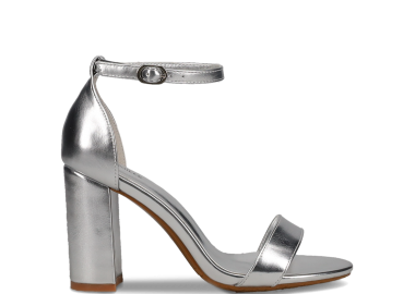 Ασημί μεταλλικό πέδιλο - CAMILLE - 