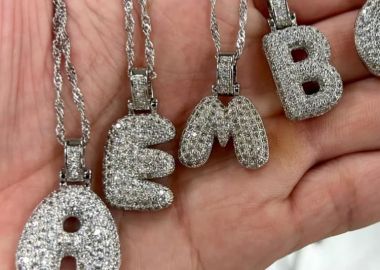 ΑΣΗΜΙ ΜΟΝΟΓΡΑΜΜΑ - STRASS - sense-shop - 