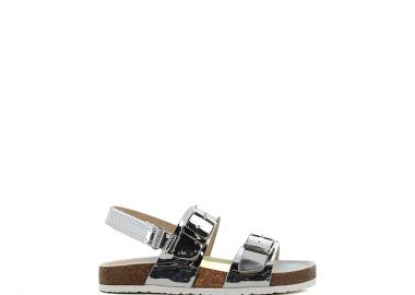 Ασημί παιδικό πέδιλο - SJ - 