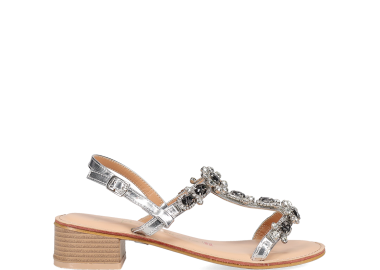 Ασημί σανδάλι - LOVE TO LOVE by GAI MATTIOLO - 
