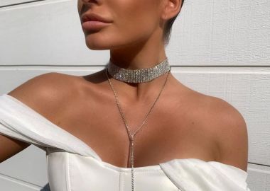 ΑΣΗΜΙ ΣΤΡΑΣ ΤΣΟΚΕΡ - CHUNKY SILVER - sense-shop - 