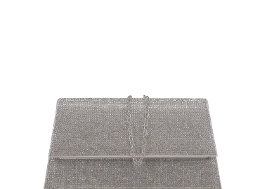 Ασημί τσαντάκι φάκελος - MIGATO - 