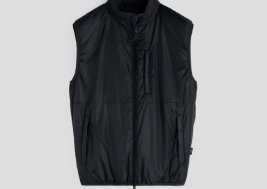 ASPESI Ανδρικό Μαύρο Jil Technical Fabric Gilet - ASPESI - 