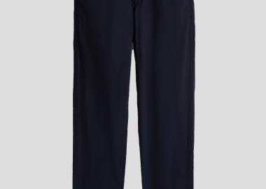 ASPESI Ανδρικό Μπλε Poplin Chinos Trousers In Navy - ASPESI - 