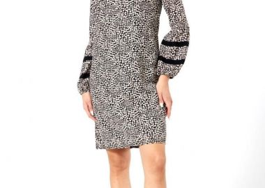 ΑΣΠΡΟΜΑΥΡΟ ΦΟΡΕΜΑ ΜΕ BALLOON ΜΑΝΙΚΙΑ - Anna Raxevsky - 