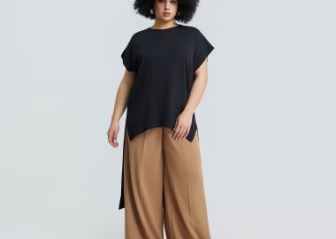 Ασύμμετρη πλεκτή τουνίκ - MAT FASHION - 