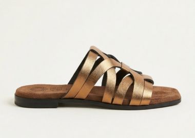 ATENEO Φλατ σανδάλια με λουράκια - 63402 - Bronze Metallic - ATENEO - 