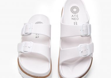 ATENEO Παντόφλες Flatform - 102 - Λευκό - ATENEO - 