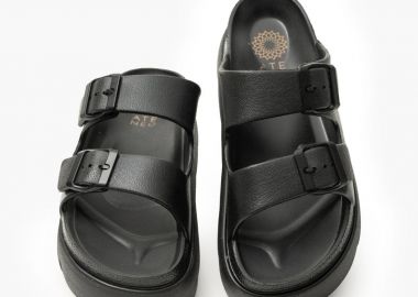 ATENEO Slides Flatform με αγκράφα - 104 - Μαύρο - ATENEO - 