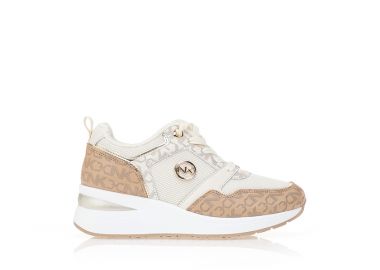 Αθλητικά δίχρωμα με χρυσές λεπτομέρειες ΜΠΕΖ - Tsoukalas - 