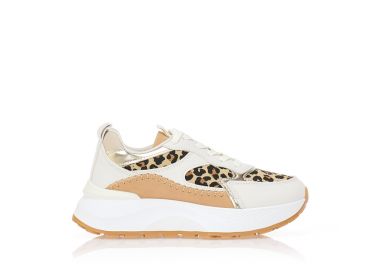 Αθλητικά δίσολα με animal print λεπτομέρειες ΛΕΟΠΑΡ - Tsoukalas - 