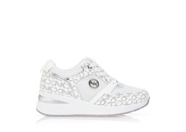 Αθλητικά λευκά με ασημί λεπτομέρειες ΛΕΥΚΟ - Tsoukalas - 