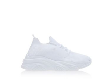 Αθλητικά λευκά υφασμάτινα κάλτσα με κορδόνια ΛΕΥΚΟ - Tsoukalas - 