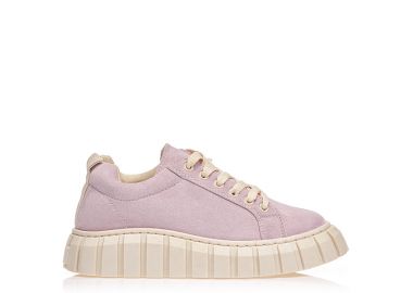 Αθλητικά λιλά σουέτ με κορδόνια ΛΙΛΑ - Tsoukalas - 