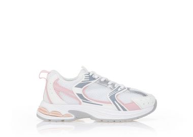 Αθλητικά με δίχτυ και δερματίνη ΓΚΡΙ - Tsoukalas - 