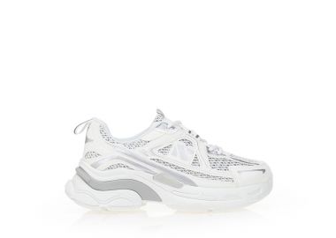 Αθλητικά με δίχτυ και δερματίνη ΛΕΥΚΟ - Tsoukalas - 