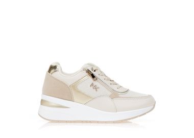 Αθλητικά μπεζ με διακοσμητικό φερμουάρ ΜΠΕΖ - Tsoukalas - 