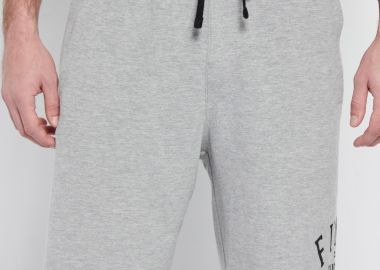 Αθλητική βερμούδα με branded τύπωμα & raw edges - FUNKY BUDDHA - 