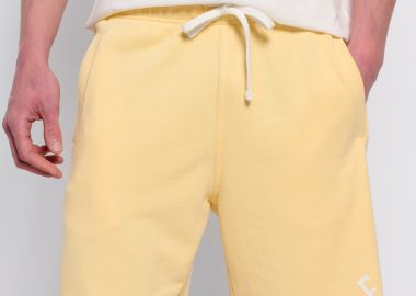 Αθλητική βερμούδα με branded τύπωμα & raw edges - FUNKY BUDDHA - 