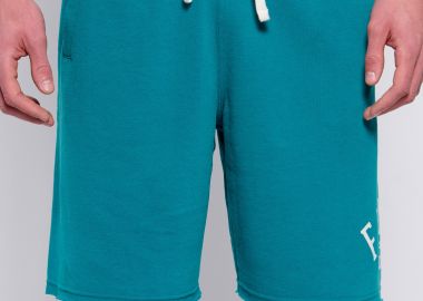 Αθλητική βερμούδα με branded τύπωμα & raw edges - FUNKY BUDDHA - 