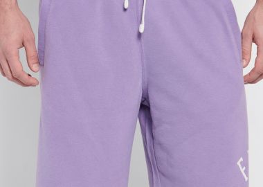 Αθλητική βερμούδα με branded τύπωμα & raw edges - FUNKY BUDDHA - 