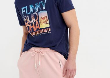 Αθλητική βερμούδα με τύπωμα - FUNKY BUDDHA - 