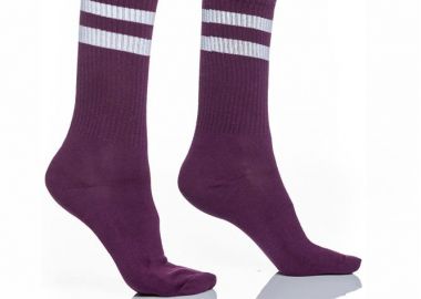 ΑΘΛΗΤΙΚΗ ΓΥΝΑΙΚΕΙΑ ΒΑΜΒΑΚΕΡΗ ΚΑΛΤΣΑ ΜΕ ΦΑΡΔΥ ΛΑΣΤΙΧΟ ΚΑΙ ΡΙΓΕΣ 3122 ΜΟΒ - INIZIO - 