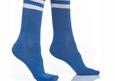 ΑΘΛΗΤΙΚΗ ΓΥΝΑΙΚΕΙΑ ΒΑΜΒΑΚΕΡΗ ΚΑΛΤΣΑ ΜΕ ΦΑΡΔΥ ΛΑΣΤΙΧΟ ΚΑΙ ΡΙΓΕΣ 3122 ΜΠΛΕ - INIZIO - 