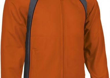 Αθλητικό μπουφάν TOURNAMENT Valento CQVATOUGN Charcoal Grey-Party Orange-Black - Valento - 