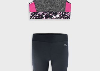 Αθλητικό σετ για κορίτσι - ΜΑΥΡΟ 16-225269-0 - energiers - 