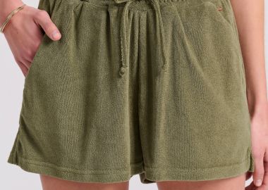 Αθλητικό σορτς σε πετσετέ ύφασμα - FUNKY BUDDHA - 